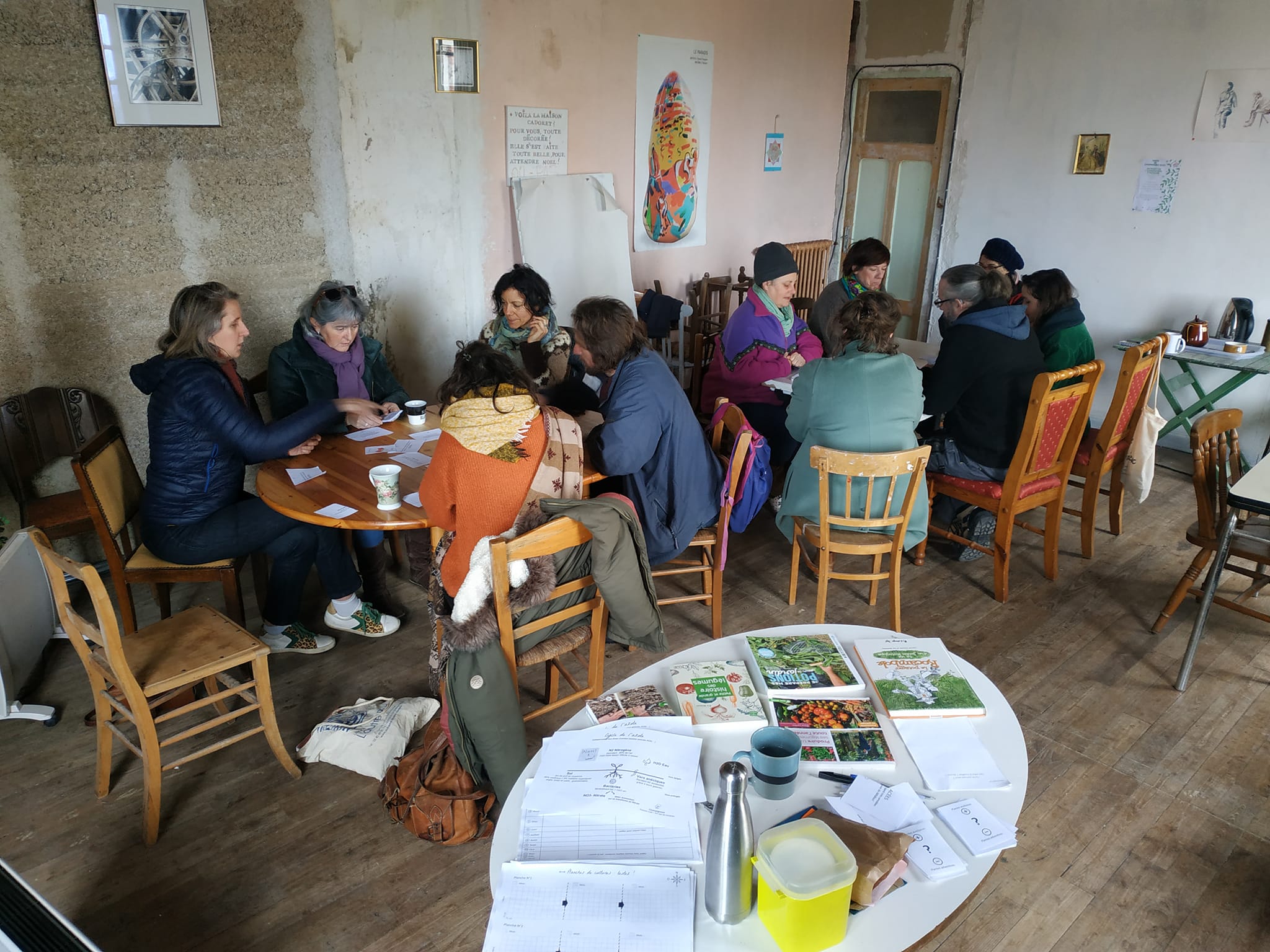 Atelier avec les cartes légumes jardin biskoul.