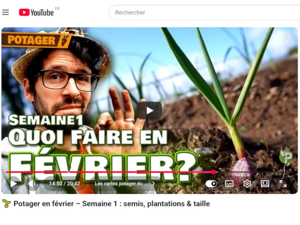 Video de la chaine youtube potagerneration
